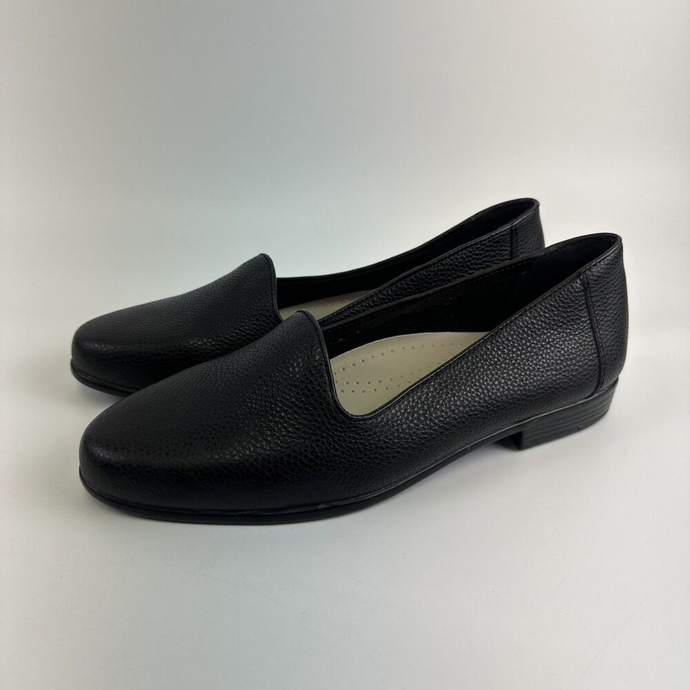 Trotters Black Leather Loafers - Picture 2 of 15